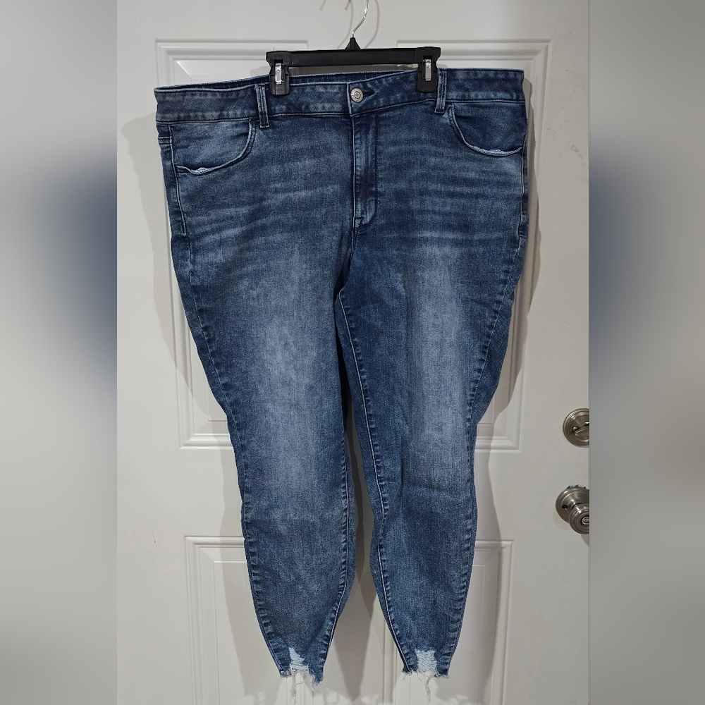 Maurices Dark Blue Ankle Jeans